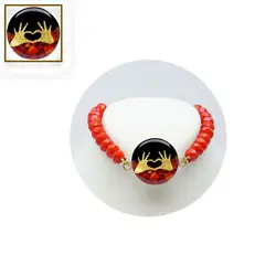 گردنبند سنگی دو دست