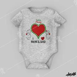 لباس بچگانه شب یلدا دوستون دارم بابا و مامان