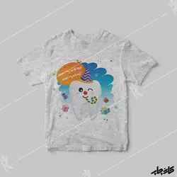 تیشرت دندونی دخترانه