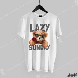 چاپ تی شرت تدی جمعه روز تنبلی