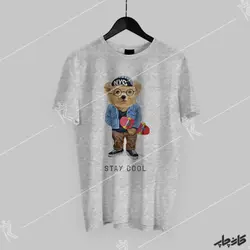 چاپ تیشرت تدی خونسرد بمان