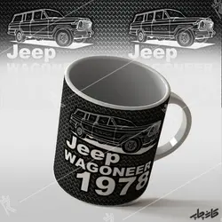 چاپ روی لیوان جیپ واگنر Jeep Wagoneer 1978