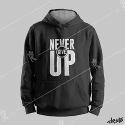 چاپ روی سویشرت نخ پنبه ای Nver Give Up