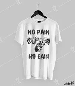 تیشرت بدن سازی No Pain No Gain 3