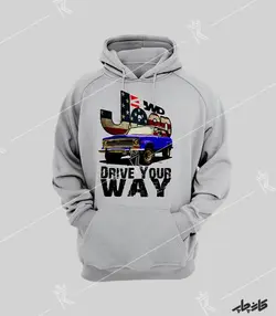 سویشرت ملانژ جیپ آفرود  Drive Your Way USA