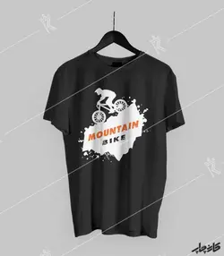 تیشرت مشکی دوچرخه سواری کوهستان Mountain Bike