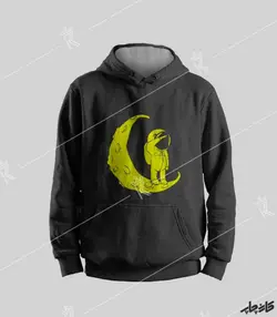 سویشرت مشکی فضانورد 2 Asternut