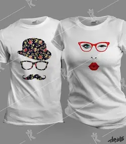 تیشرت ست دختر و پسر عینکی کلاه لبه دار اسپرت