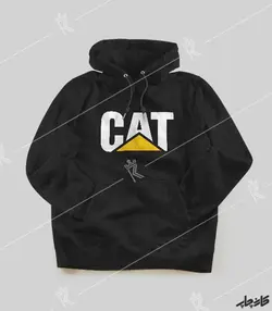 سویشرت مشکی لوگو کاترپیلار CAT
