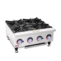 اجاق گاز 4 شعله رومیزی مکس سیلور