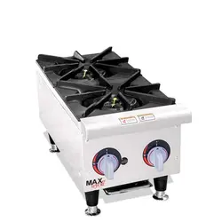 اجاق گاز 2 شعله رومیزی مکس سیلور