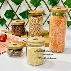 بانکه شیشه‌ای درب چوبی arow ترکیه