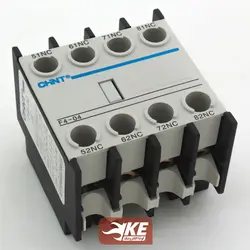 کنتاکت کمکی کنتاکتور از بالا NC چینت F4-04