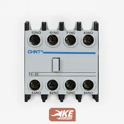 کنتاکت کمکی کنتاکتور از بالا دوبل NO/NC چینت F4-22