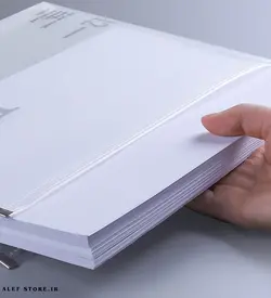 پوشه طلقی شفاف زیپ دار طرح گربه