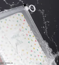 پوشه طلقی شفاف زیپ دار طرح گربه