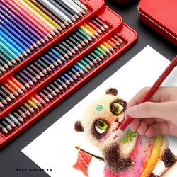 مداد رنگی 100 رنگ جعبه فلزی کلاسیک فابرکستل