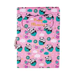 دفتر خاطرات قفل دار طلاکوب کينگ