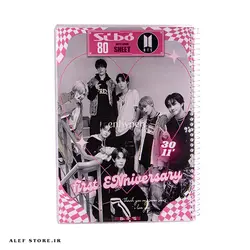دفتر 80 برگ سیبو طرح Bts