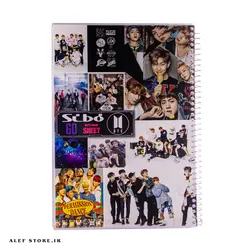 دفتر 60 برگ سیبو طرح Bts