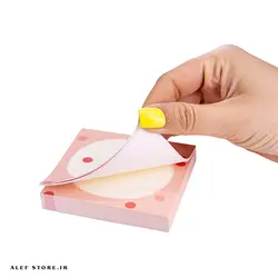 برگه یادداشت 100 برگ فانتزی طرح خال خالی