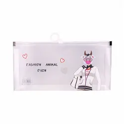 پوشه شفاف زیپ دار A6 طرح گاو