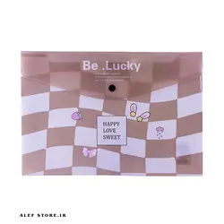پوشه دکمه دار فانتزی Be Lucky