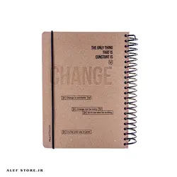 دفتر سیمی لایف 120 برگ پیل