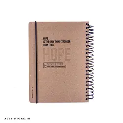 دفتر سیمی لایف 120 برگ پیل