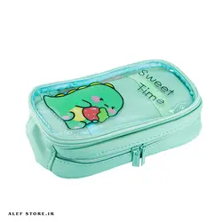 جامدادی فانتزی دو زیپ موکا