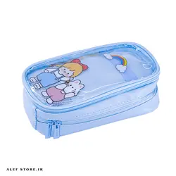 جامدادی فانتزی دو زیپ موکا