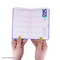 تقویم پلنر جیبی 1403 دات نوت طرح پالت رنگی
