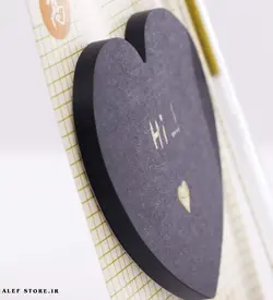 پستیت سیاه برگ طرح قلبی مدل little happinesss