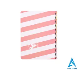 دفتر سیمی 50 برگ پیل - طرح لام و دال