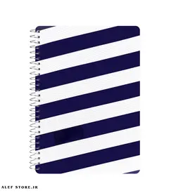 دفتر سیمی دوخط 80 برگ پیل - طرح لام و دال