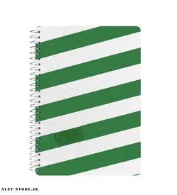 دفتر سیمی دوخط 80 برگ پیل - طرح لام و دال