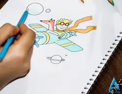 دفتر نقاشی سیمی پیل - 50 برگ