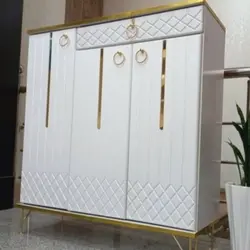 جاکفشی سه درب پایه فلزی مدل خطی