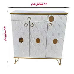 جاکفشی سه درب پایه فلزی مدل کندو