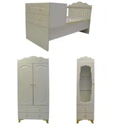 سرویس تخت و کمد کودک مدل Atrak
