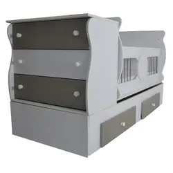 سرویس تخت و کمد کودک و نوزاد مدل باران