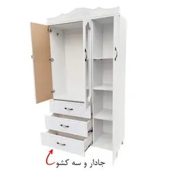 کمد لباس3درب 3 کشو جادار کد 12