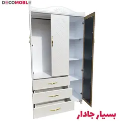کمد لباس3درب 3 کشو جادار کد 12