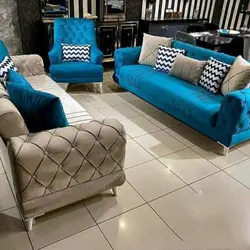 مبل  راحتی 7 نفره مدل چستر یونانی