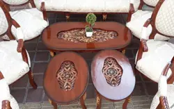 مبل کلاسیک 9 نفره + جلومبلی و عسلی کد 3651