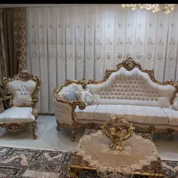 مبل کلاسیک سلطنتی 9 نفره مدل چپنتر سوپرراش