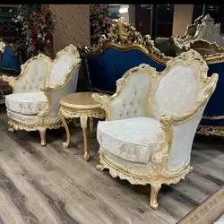 مبل کلاسیک سلطنتی 9 نفره مدل لورنز سوپرراش