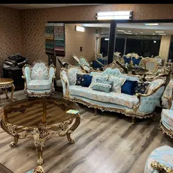 مبل کلاسیک سلطنتی 9 نفره مدل لورنز سوپرراش