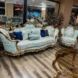 مبل کلاسیک سلطنتی 9 نفره مدل لورنز سوپرراش