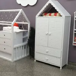 کمد کودک مدل کلبه 2 کشو کد11